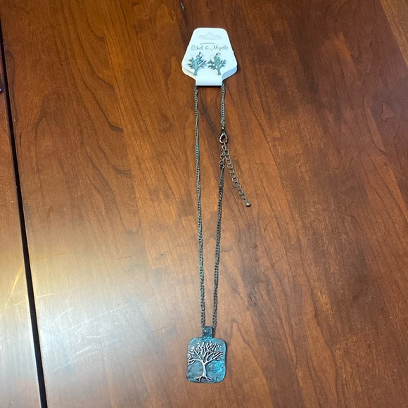 Tree of life necklace & earring set. NWT - Picture 1 of 6